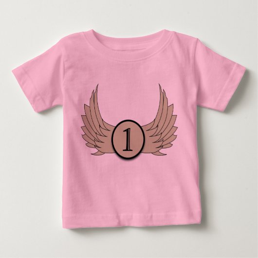 Wings (leeftijd 1) - Baby Fine Jersey T-Shirt  (Voorkant)