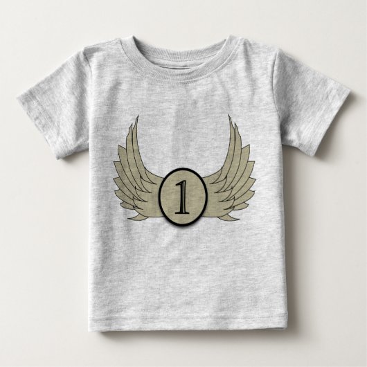 Wings (leeftijd 1) - Baby Fine Jersey T-Shirt  (Voorkant)