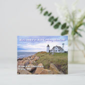 Wings Neck Lighthouse, Massachusetts Briefkaart (Staand voorkant)