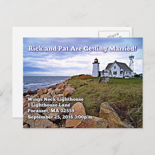Wings Neck Lighthouse, Massachusetts Briefkaart (Voorkant / Achterkant)