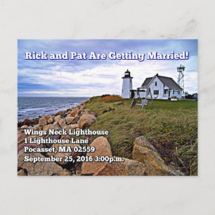 Wings Neck Lighthouse, Massachusetts Briefkaart