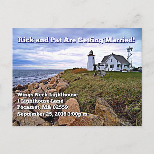 Wings Neck Lighthouse, Massachusetts Briefkaart (Voorkant)