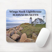 Wings Neck Lighthouse, Massachusetts Mousepad Muismat (Met muis)