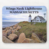 Wings Neck Lighthouse, Massachusetts Mousepad Muismat (Voorkant)