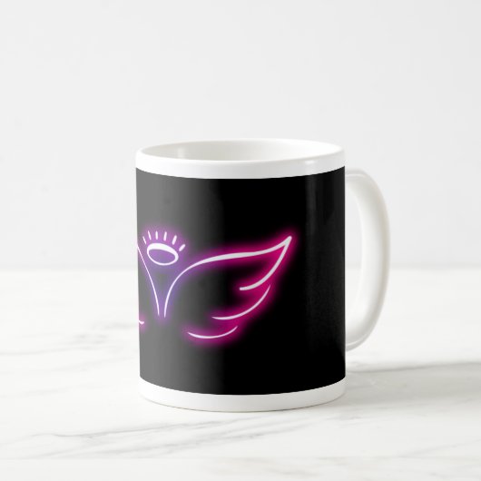 wings neon koffiemok (Voorkant rechts)