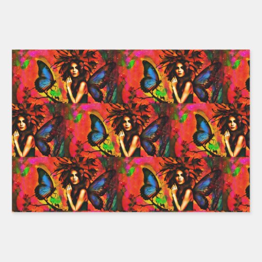 Wings of a Fairytale Inpakpapier Vel (Voorkant)