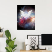 Wings of Angel in Vivid Space Poster (Thuiskantoor)