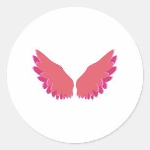 Wings of Angel Ronde Sticker