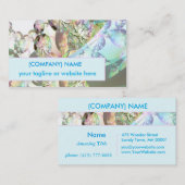 Wings of Angels Amethyst Crystal Abstract Fractal Visitekaartje (Voorkant / Achterkant)