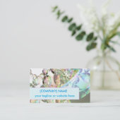 Wings of Angels Amethyst Crystal Abstract Fractal Visitekaartje (Staand voorkant)