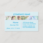 Wings of Angels Amethyst Crystal Abstract Fractal Visitekaartje (Achterkant)