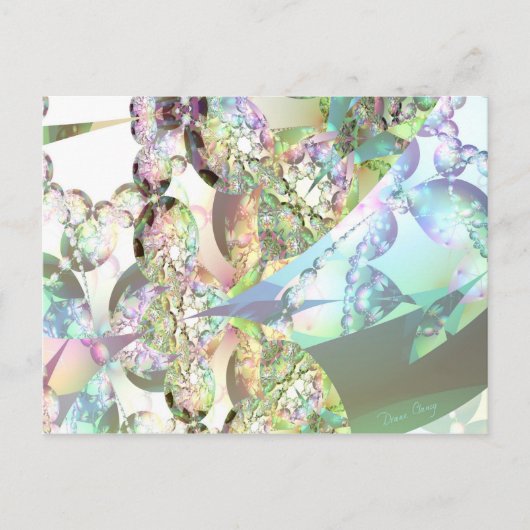 Wings of Angels - Celestite & Amethyst Crystals Briefkaart (Voorkant)