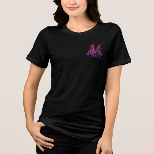 Wings of Angels Tri-Blend Shirt (Voorkant)