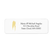 Wings of Angels Weddings Nodig labels Stickers uit (Voorkant)