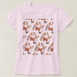 Wings of Beauty: T-shirt met vlinderprint voor dam