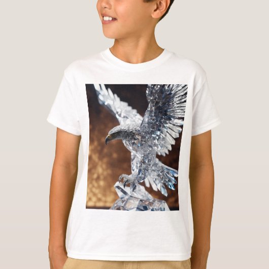 Wings of Change: Crystal Eagle Transformation T-sh T-shirt (Voorkant)
