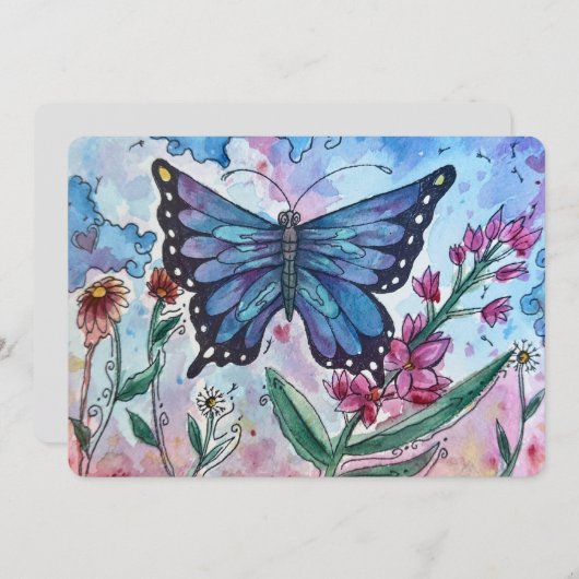 Wings of Change Feestdagenkaart (Voorkant / Achterkant)