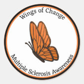 Wings of Change MS Bewustzijn Sticker (Voorkant)