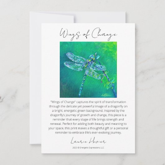 Wings of Change Story Kaart Notitiekaartje (Voorkant)