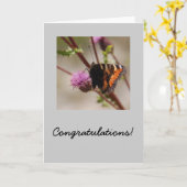 Wings of Congrats Kaart (Gele Bloem)
