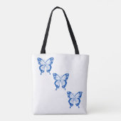 "Wings of Elegance: Flutterend Beauty Tas" Tote Bag (Achterkant)