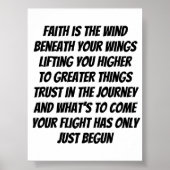 Wings of Faith inspirerend minigedicht Poster (Voorkant)