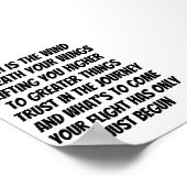Wings of Faith inspirerend minigedicht Poster (Hoek)
