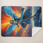 Wings of Glory Sherpa Deken (Voorkant (horizontaal))