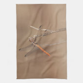 Wings of Gold Dragonfly Theedoek (Verticaal)