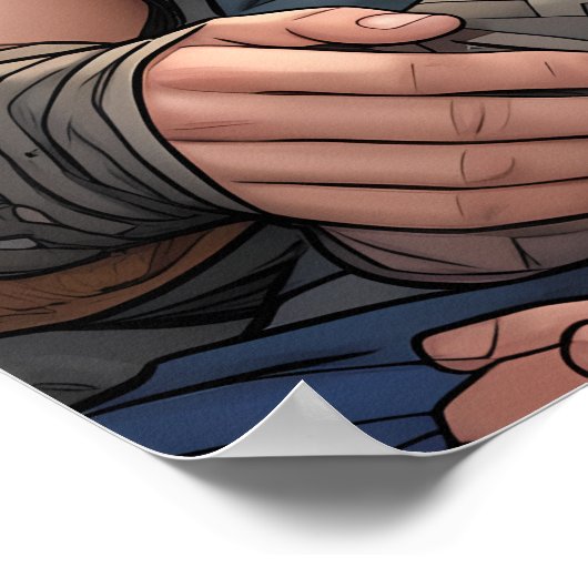 Wings of Harmony - Mannelijk Sprookje Poster (Hoek)