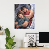 Wings of Harmony - Mannelijk Sprookje Poster (Thuiskantoor)