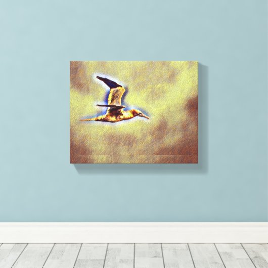 Wings of Harmony: Vogels in de open lucht Canvas Afdruk (Insitu (Houten vloer))