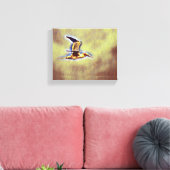 Wings of Harmony: Vogels in de open lucht Canvas Afdruk (Insitu (Woonkamer))