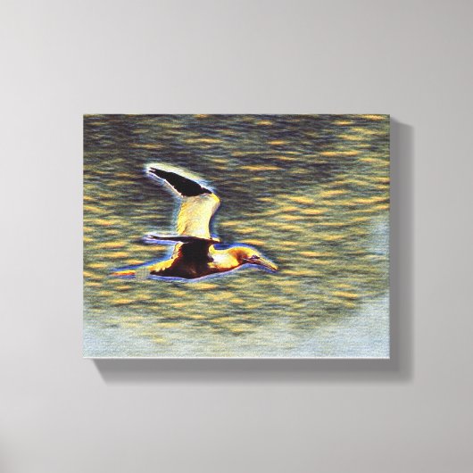 Wings of Harmony: Vogels in de open lucht Canvas Afdruk (Voorkant)