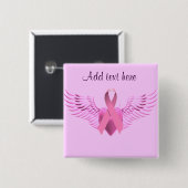 , Wings of Hope_ Vierkante Button 5,1 Cm (Voorkant /achterkant)