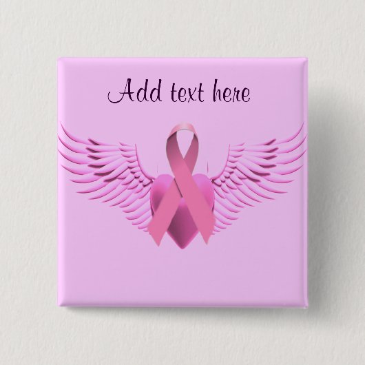 , Wings of Hope_ Vierkante Button 5,1 Cm (Voorkant)