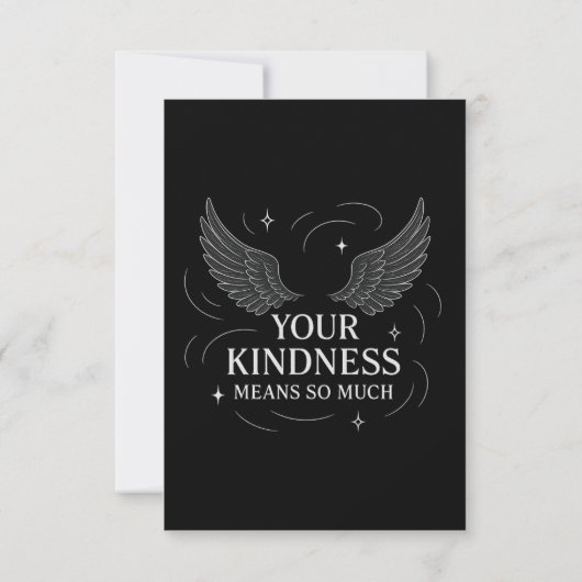 Wings of Kindness Bedankkaart (Achterkant)