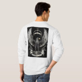 Wings of Legacy: De majestueuze Black Crow familie T-shirt (Achterkant volledig)