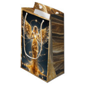 Wings of Light – Golden Angel Gift Bag Klein Cadeauzakje (Voorkant Gekanteld)