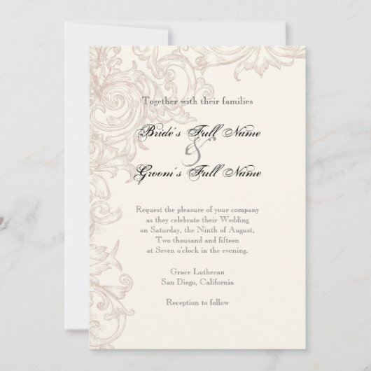 Wings of Love Bruiloft Collectie Kaart (Voorkant)