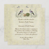 Wings of Love Invitation - Cream Tan Kaart (Voorkant / Achterkant)