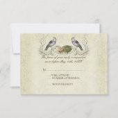 Wings of Love RSVP Response Card - Cream Tan (Voorkant)