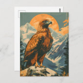 Wings of Majesty:  Golden Eagle Briefkaart (Voorkant / Achterkant)