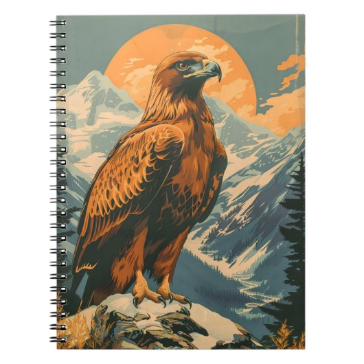 Wings of Majesty: Golden Eagle Notitieboek (Voorkant)