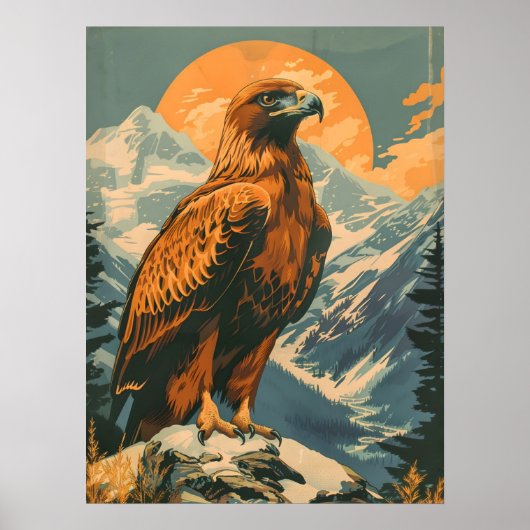 Wings of Majesty: Golden Eagle Poster (Voorkant)