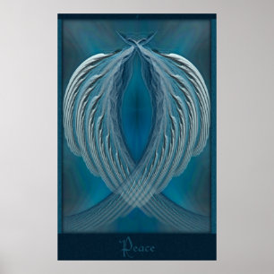 Wings of Peace Abstracte kunst Poster