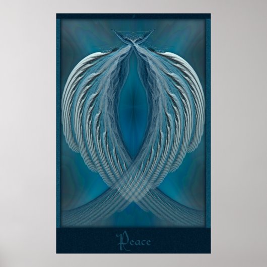 Wings of Peace Abstracte kunst Poster (Voorkant)
