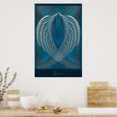 Wings of Peace Abstracte kunst Poster (Keuken)