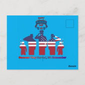 Wings of remembrance azure briefkaart (Achterkant)