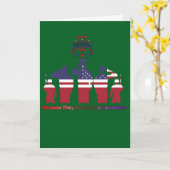 Wings of remembrance forest green kaart (Gele Bloem)